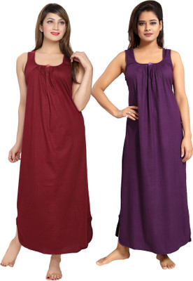 Mallinath Women Nighty(Multicolor)
