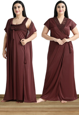 Nw Naughty Wish Women Nightshirts(Brown)