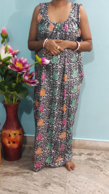 Sampriti Women Nighty(Black)