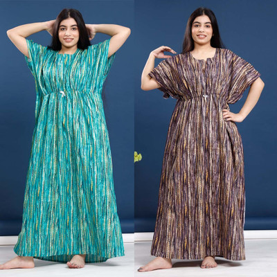 Akash Women Nighty(Multicolor)