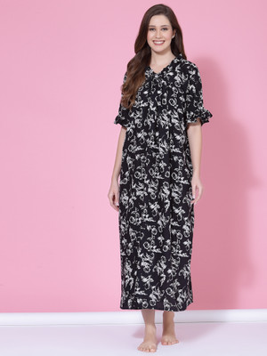 Oomph! Women Nighty(Black)