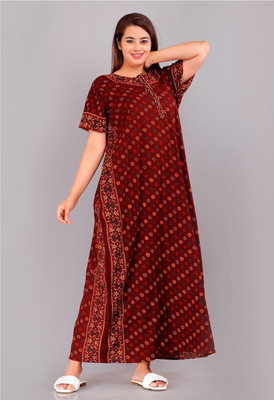 SHREE NAND CREATION Women Nighty(Multicolor)
