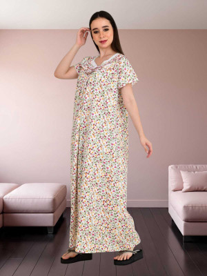 LDHSATI Women Nighty Set(Multicolor)