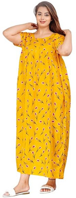 Bajrang Enterprises Women Nightdress(Dark Blue)