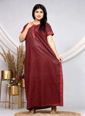 Homezilla Women Nighty(Multicolor)