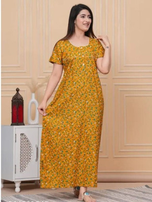 PAL Women Nighty(Yellow)