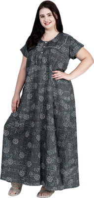 OSF Women Nighty(Light Green)