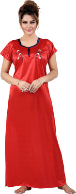 HouseOfCommon Women Nighty(Red)