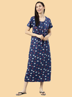 Kryptic Women Nighty(Blue)