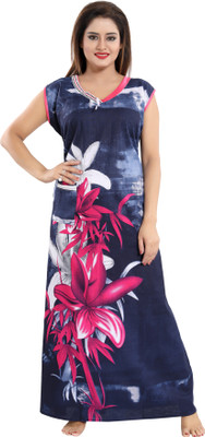 INNER BEATS Women Nighty(Multicolor)