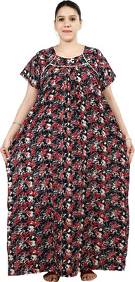 Balnce Collection Women Nighty(Black)