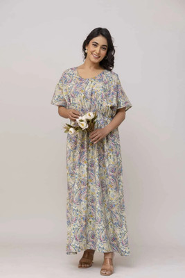 raavi fashion Women Nighty(Multicolor)