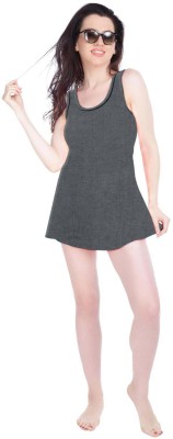 THE BLAZZE Women Nightdress(Silver)