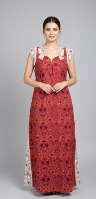 SPMONDAL Women Nighty(Red)
