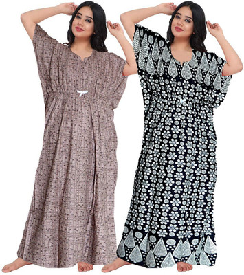 Homezilla Women Nighty(Purple)