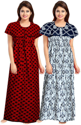 Shri Janki Saree Women Nighty(White, Red, Black)