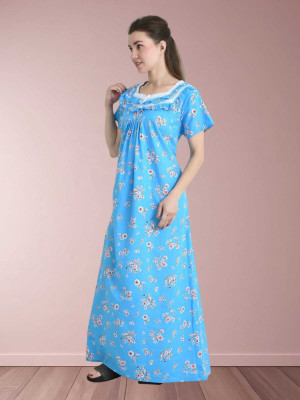 LDHSATI Women Nighty Set(Pink)