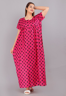 VRSU Women Nighty(Pink)
