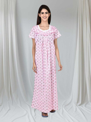 LDHSATI Women Nighty Set(Multicolor)