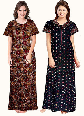 DreamBe Women Nighty(Multicolor)