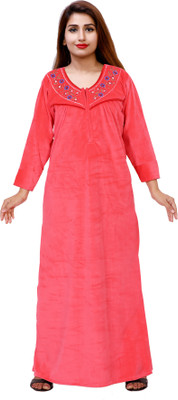 NACNO Women Nighty(Pink)