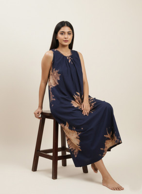 SG Clothing Women Nighty(Blue, Beige)