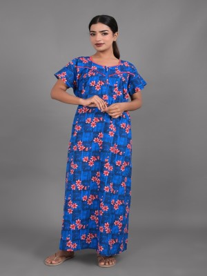 Apratim Women Nighty(Blue)