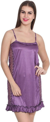 Piquant Women Chemise(Purple)