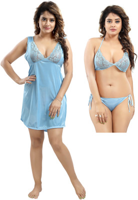 LIFE-TALE Self Design Babydoll
