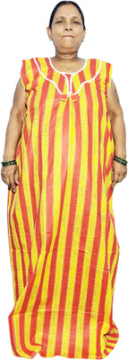 aaapremises Women Nighty(Yellow)