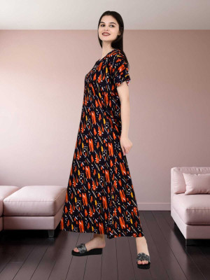 LDHSATI Women Nighty Set(Multicolor)