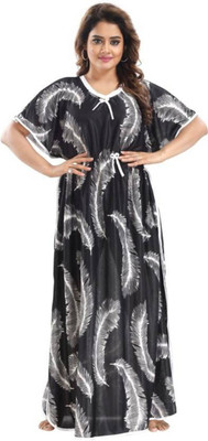 Gutthi Women Nighty(Black)