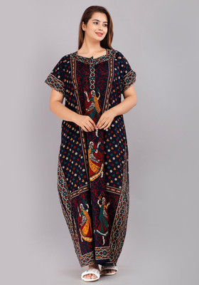 VRSU Women Nightdress(Multicolor)