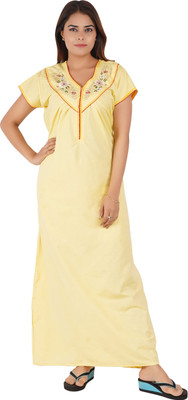 RILO Women Nighty(Yellow)