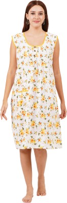 Breezly Women Nighty(Yellow)