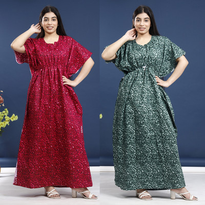Akash Women Nighty(Multicolor)