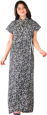 DUI KONNA Women Robe(Black)