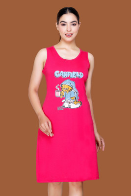 DreamBe Women Nightshirts(Pink)