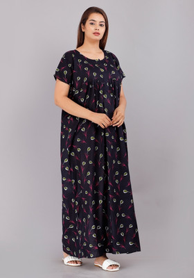 DreamBe Women Nighty(Blue)