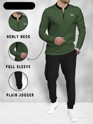 TRIPR Men Solid Multicolor Night Suit Set