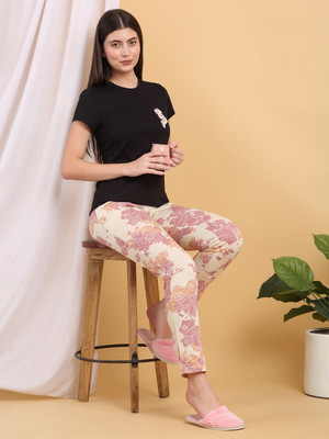 SWEET DREAMS Women Solid Multicolor Top & Pyjama Set
