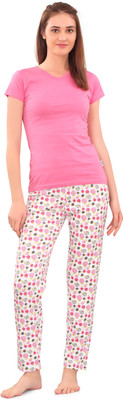 HouseOfCommon Women Printed Multicolor Top & Pyjama Set