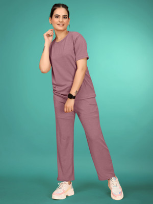 SAKARMAA Solid Women Track Suit