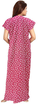 VRSU Women Nightdress(Red)