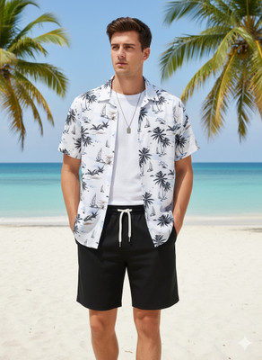 GLORI STAR Men Printed Multicolor Night Suit Set