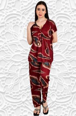 OneTip Women Printed Multicolor Shirt & Pyjama set