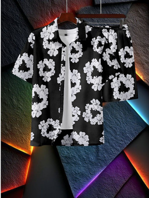 7starenterprise7 Men Printed Multicolor Night Suit Set
