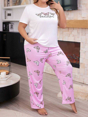 FAYDAMALL Women Printed Multicolor Top & Pyjama Set