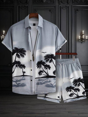 LEMZODIC Men Printed Multicolor Night Suit Set