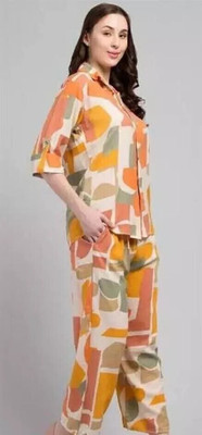 MYKUKI Tunic Pant Co-ords Set with Coat